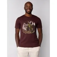 watapparel watapparel T-Shirt Unisex Mountainbike und Berge, Red brown, – Produktbild 1 von 1