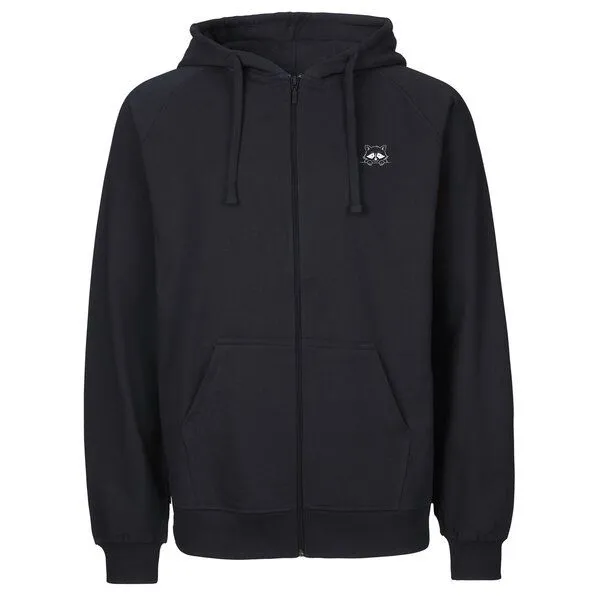 HANDGEDRUCKT HANDGEDRUCKT "Flauschspion" Männer Zip Hoody Neutral, Navyblue, – Produktbild 2 von 3