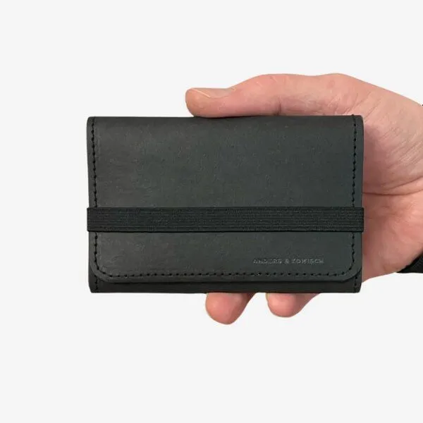 ANDERS & KOMISCH ANDERS & KOMISCH Portemonnaie mittelgroß - KOMPAKT Geldbeutel vegan, Schwarz, – Produktbild 1 von 4