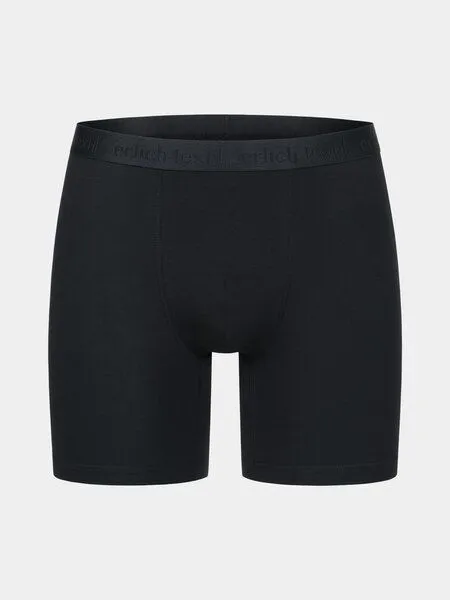 erlich textil erlich textil Casual Cotton lange Pants, enge lange Boxershorts aus Bio-Baumwolle, made in Europe, Schwarz, – Produktbild 5 von 5