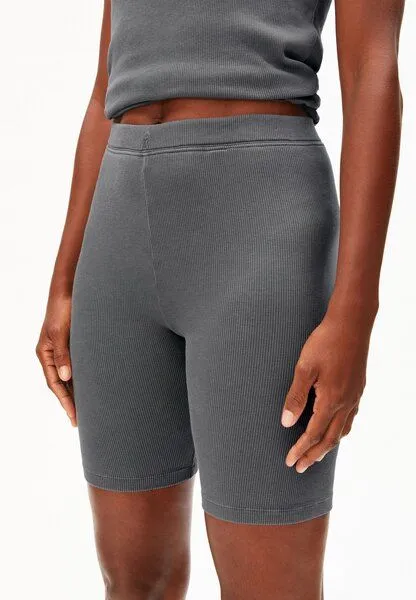 ARMEDANGELS ARMEDANGELS GMT DYE RIB Damen Short aus Bio-Baumwoll Mix, Space steel, – Produktbild 3 von 4