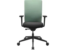 Topstar Topstar Bürodrehstuhl "AirWork G" mit Armlehnen, Sitz schwarz, Rücken mint – Produktbild 1 von 1