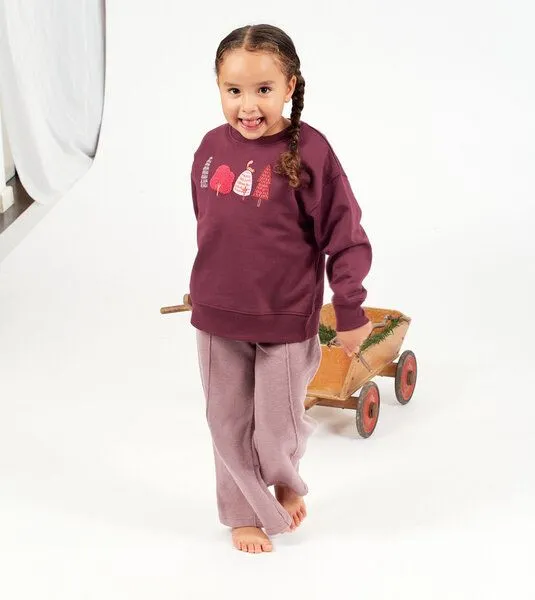 Sense Organics & friends in cooperation with GARY MASH Sense Organics & friends in cooperation with GARY MASH Kinder Sweatshirt aus Bio-Baumwolle, Bäume (pflaume), – Produktbild 1 von 4