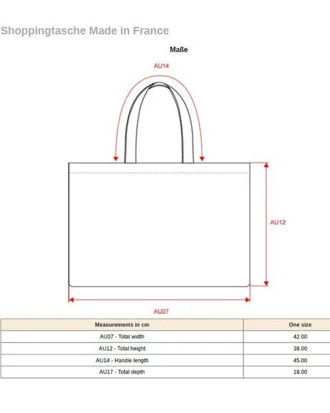 YTWOO YTWOO Shoppingtasche - Made in France, Schwarz, – Produktbild 4 von 4