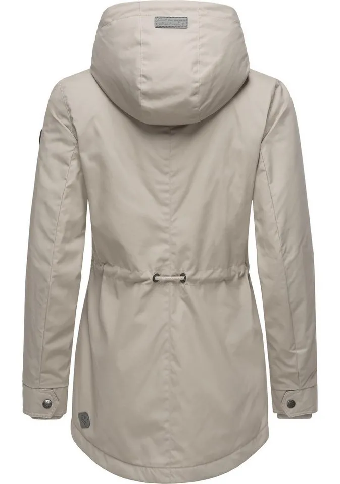 ragwear ragwear Winterjacke Monadis Black Label stylischer Winterparka für die kalte Jahreszeit, Grau, – Produktbild 4 von 5