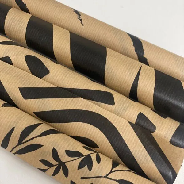 Fines Papeterie Fines Papeterie 3m bedrucktes Kraftpapier Geschenkpapier auf Rolle 300x47 cm – Produktbild 5 von 8