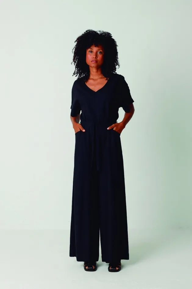 SKFK SKFK Damen vegan Jumpsuit Alaia Schwarz, Schwarz, – Produktbild 2 von 2