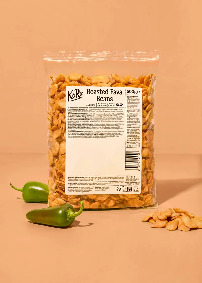 KoRo Geröstete Favabohnen Jalapeño | 500 g – Produktbild 2 von 4