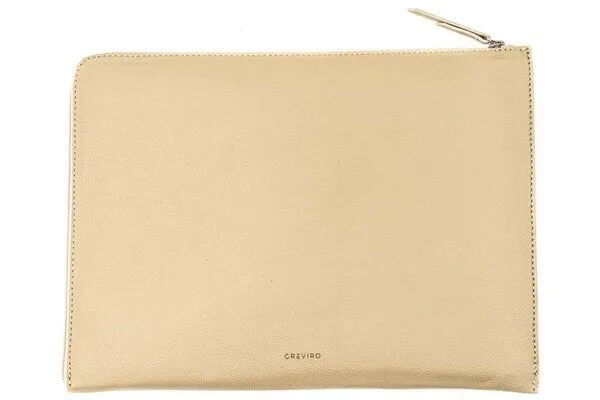 GREVIRO GREVIRO Laptop & Device Tasche aus Kaktusleder (vegan) - für MacBook, iPad, Surface, Galaxy & HP EliteBook bis 14", Beige, – Produktbild 3 von 4