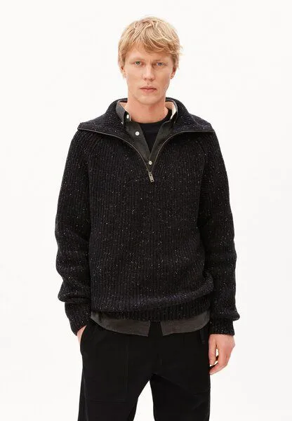 ARMEDANGELS ARMEDANGELS TWEED Herren Strickjacke aus Bio-Baumwoll-Mix, Black, – Produktbild 1 von 4