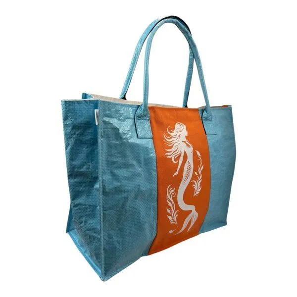 Beadbags Beadbags Einkaufstasche Ri94 recycelter Reissack, Meerjungfrau blau, – Produktbild 2 von 4