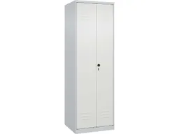 C+P C+P PSA Doppel-Spind Classic PLUS, 2 Abteile, 1850x600x500mm, Lichtgrau/Verkehrsweiß – Produktbild 1 von 1
