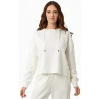 ORGANICATION ORGANICATION Sweathoodie aus Bio-Baumwolle und TENCEL Modal, Off white, – Produktbild 1 von 1