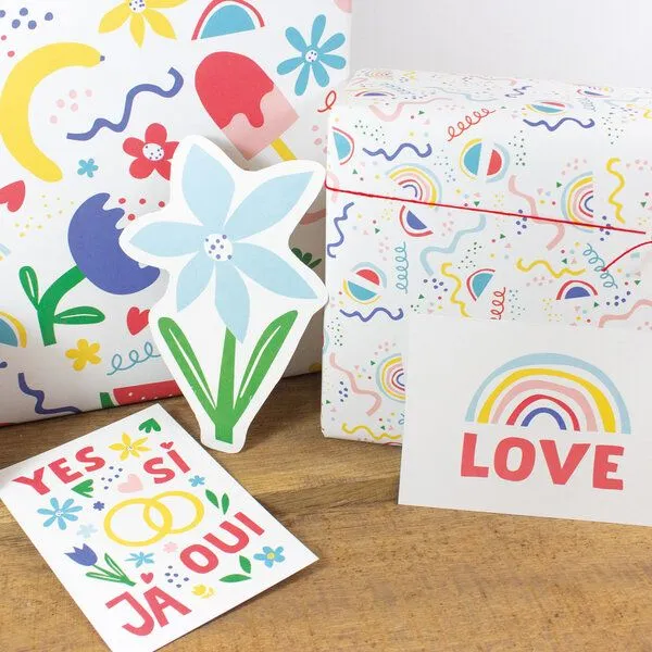 Bow & Hummingbird Bow & Hummingbird Postkarte Yes – Produktbild 3 von 3