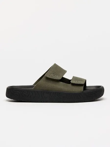 Veja Veja Herren-Sandalen Etna Suede Soft Kaki Black – Produktbild 6 von 7