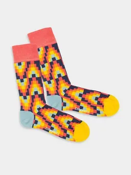 DillySocks DillySocks Bunte Socken, Bio Baumwolle, fire patterns – Produktbild 1 von 1