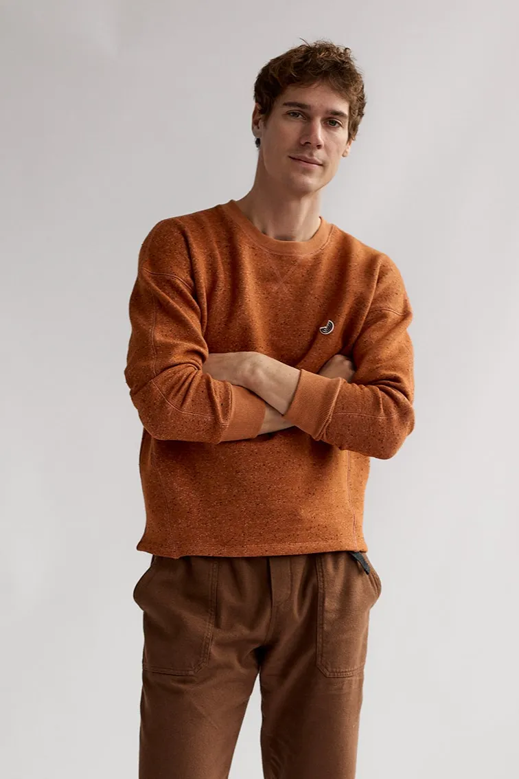 TWOTHIRDS TWOTHIRDS Herren vegan Sweatshirt Dundrum Umber Orange, Dunkelorange, – Produktbild 2 von 2
