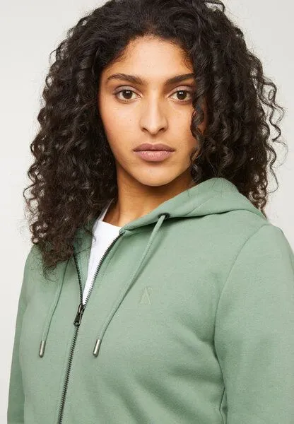 recolution Damen Sweatjacke aus Bio-Baumwolle - DAHLIA - recolution, Leaf green (grün), – Produktbild 4 von 4