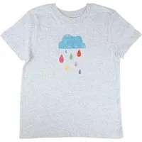 MelaDi Meladi Kinder Shirt aus Biobaumwolle - Regenwolke auf Eco Heather – Produktbild 1 von 1
