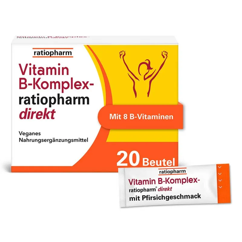 Vitamin-B-ratiopharm Vitamin-B-ratiopharm Vitamin B-Komplex-ratiopharm direkt – Produktbild 1 von 1