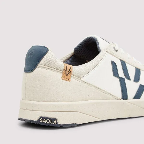 SAOLA SAOLA Cali W - leicht vegan sneaker mit elastischen Schnürsenkeln, White navy, – Produktbild 4 von 4