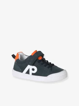 Vertbaudet Jungen Klett-Sneakers aus Leder mit elastischer Schnürung – Produktbild 1 von 1