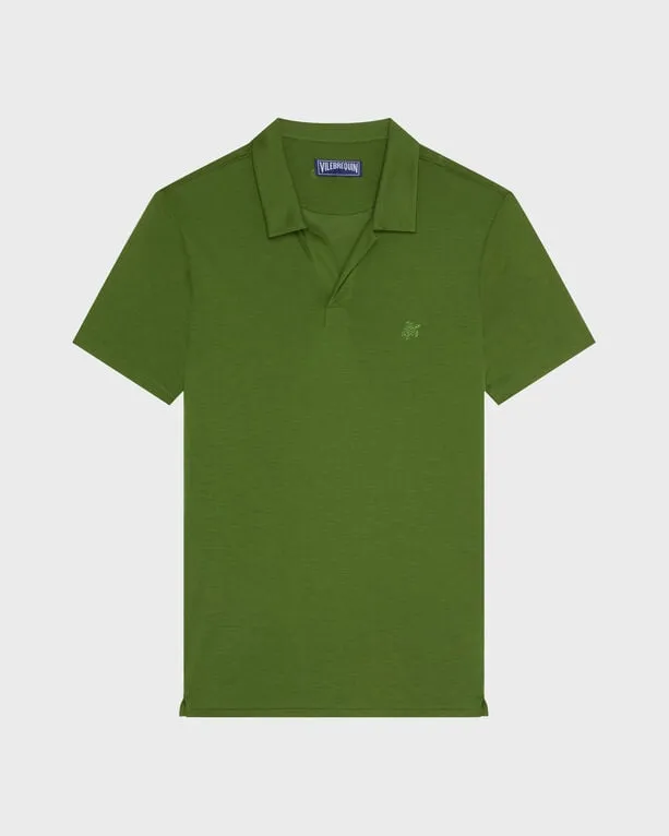 Vilebrequin Vilebrequin - Einfarbiges Polohemd Aus Tencel Für Herren - Polohemd - Pirinol - Grün - Größe XXL, Grün, – Produktbild 1 von 1