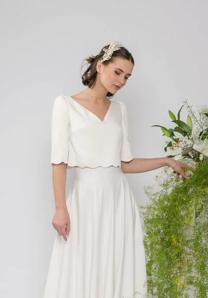 Atelier SNOW Atelier SNOW Brauttop Peony – Produktbild 3 von 4