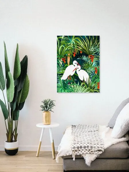 Photocircle Photocircle Poster / Leinwandbild - To Me, You're Perfect, Tropical Jungle Heron – Produktbild 4 von 4