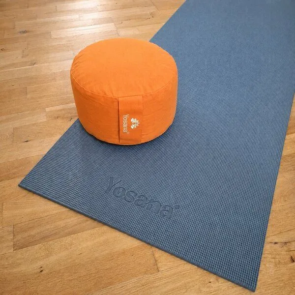 Yosana Yosana Yogakissen rund, Meditationskissen 30x15cm, Kurkuma, – Produktbild 2 von 8