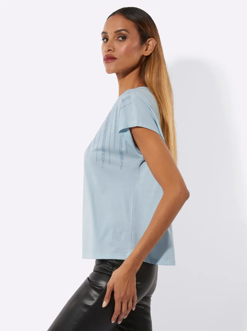 Witt Kurzarmshirt hellblau, Hellblau, – Produktbild 2 von 2
