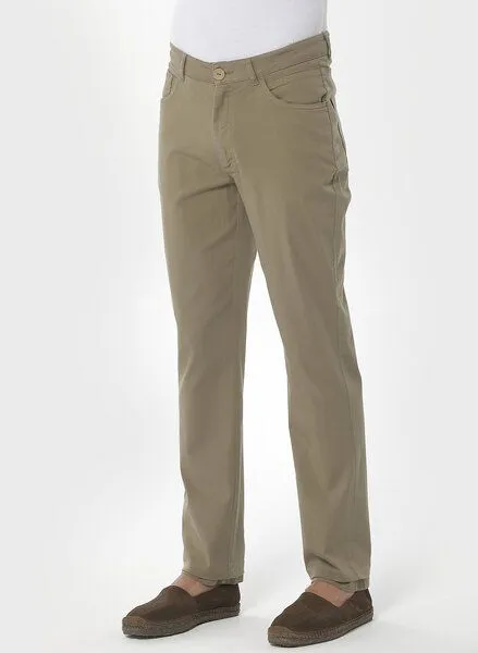 ORGANICATION ORGANICATION Five-Pocket-Hose aus Bio-Baumwolle, Grün(olive), – Produktbild 3 von 3