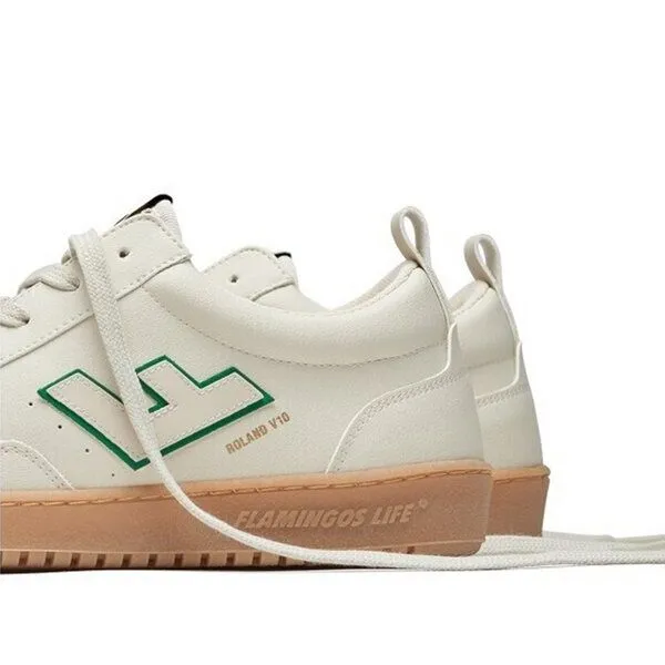 Flamingos Life Flamingos' Life Veganer Sneaker Damen und Herren Roland V.10 Gesso Green Naturale – Produktbild 4 von 4