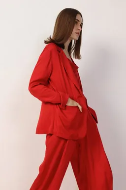 Neu Nomads Neu Nomads Damen vegan Jacke Karlie Rot – Produktbild 1 von 1