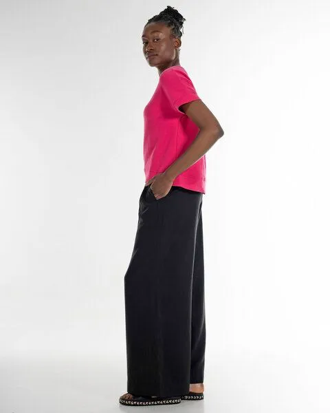 Alma & Lovis Alma & Lovis Kurzarmsweat aus Bio-Baumwolle | Cosy Shirt, Pink, – Produktbild 4 von 4