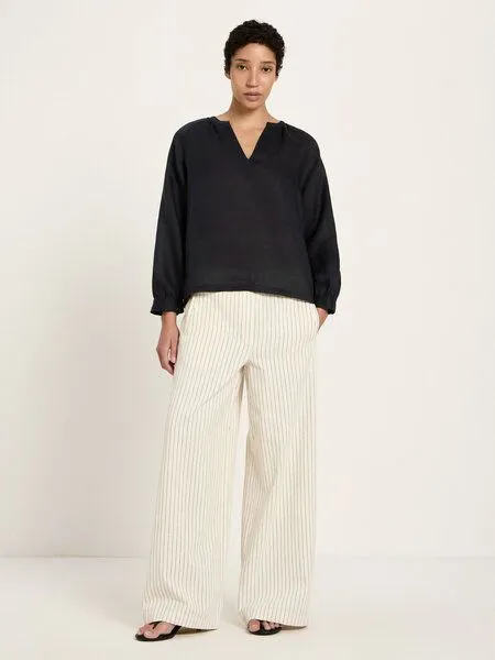 LANIUS LANIUS Bluse aus Ramie, Onyx, – Produktbild 5 von 5