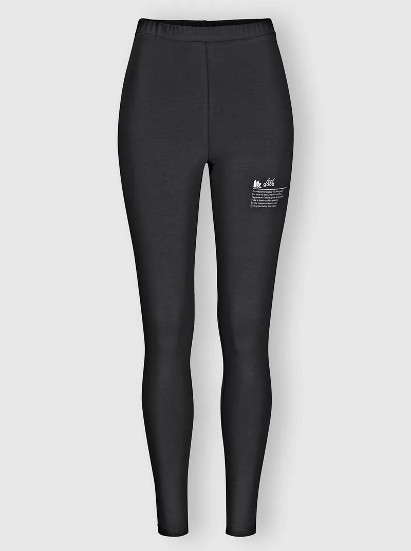 feel good Leggings schwarz, Schwarz, – Produktbild 2 von 2