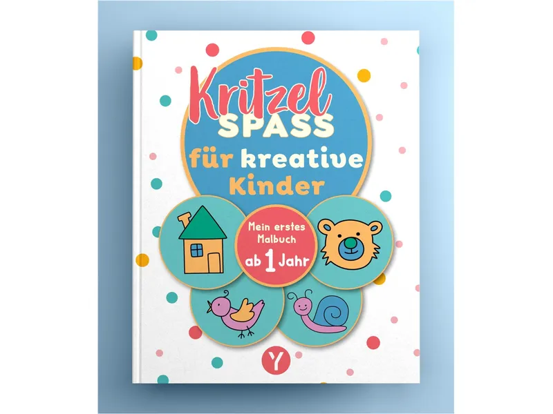 Penguin Verlag Penguin Verlag Kritzelspaß für kreative Kinder - Malbuch ab 1 Jahr Maße: 20 x 24 cm, Weiß, – Produktbild 1 von 1