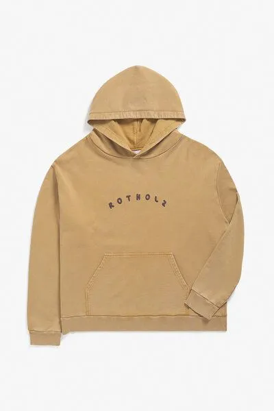 Rotholz Rotholz Logo Hoodie Bio Baumwolle, Gelb, – Produktbild 7 von 7