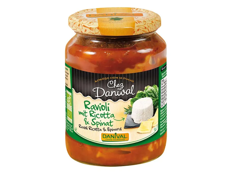DANIVAL Bio-Ravioli Ricotta Spinat, 670 g – Produktbild 1 von 1
