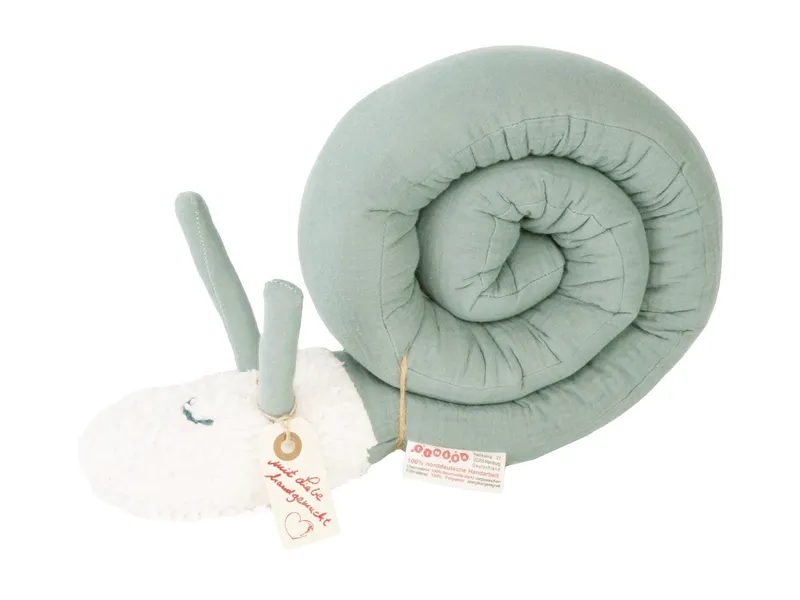 tinéba tinéba Kuschelschnecke Musselin Länge ca. 110 cm, Grün, – Produktbild 1 von 2
