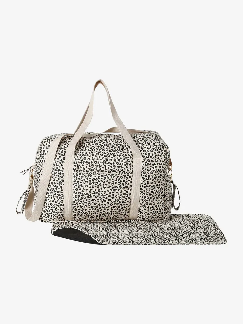 Vertbaudet Wickeltasche CATALINA, Wollweiß leo, – Produktbild 3 von 4