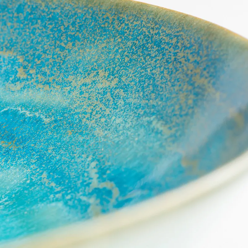 Gipfelstück Gipfelstück Tiefer See Suppenteller, Steinzeug, Blau-türkis, – Produktbild 3 von 4