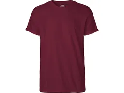Neutral Neutral Bio-Herren-T-Shirt mit Roll-Up-Ärmeln, bordeaux, Gr. XXL – Produktbild 1 von 1