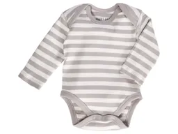 HANS NATUR Baby Langarmbody Bio-Baumwolle grau-off white Gr.86/92 – Produktbild 1 von 1