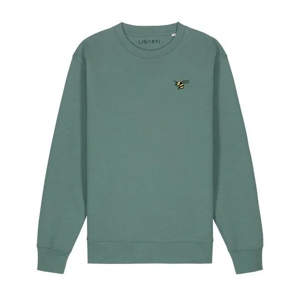 LIGARTI Bestickter Pullover – Brumhilde – LIGARTI Tiermanufaktur, Hellgrau, – Produktbild 4 von 4