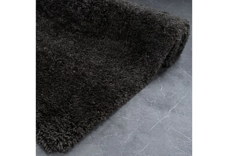 Consilio Concept Designteppich MONA Teppich Wohnzimmer Hochflor Shaggy langflorig handgefertigt, Grau, – Produktbild 4 von 4