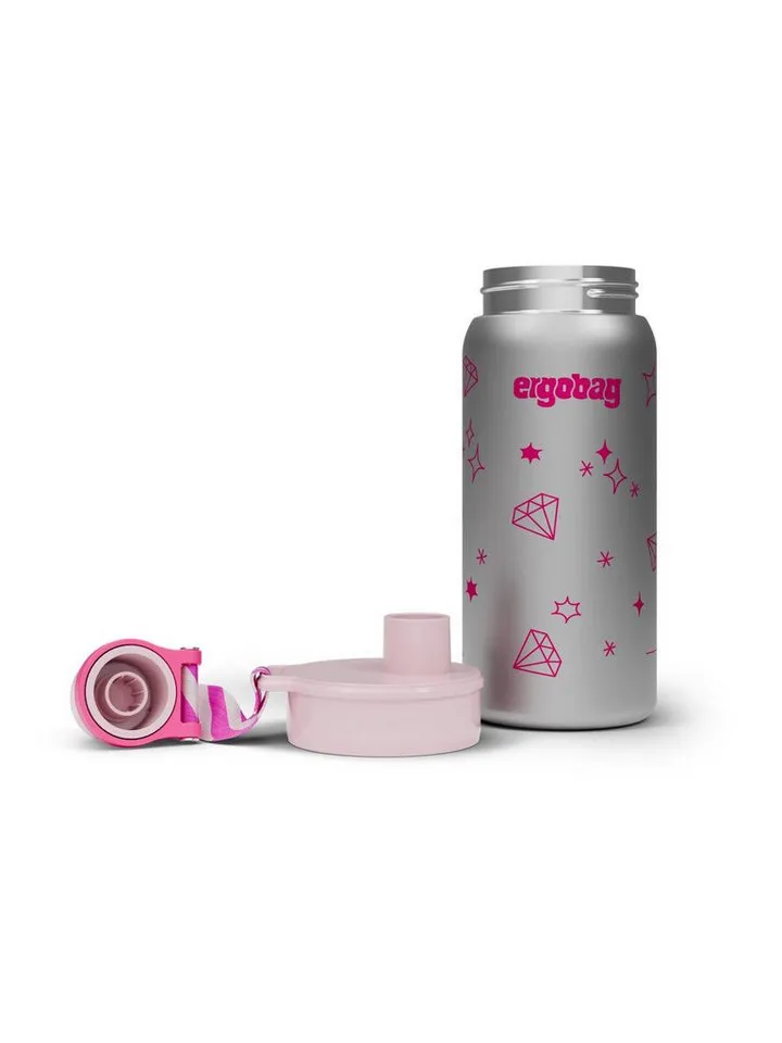 Ergobag Ergobag Trinkflasche Edelstahl Trinkflasche, auslaufsicher und kohlensäuregeeignet, Grün, – Produktbild 8 von 9
