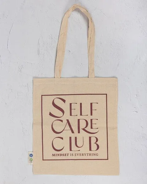 Oh Shanti Oh Shanti Jutebeutel ,,Selfcare Club'' - aus 100% Biobaumwolle – Produktbild 1 von 4