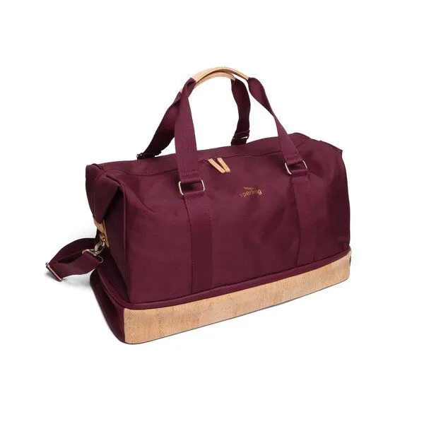 Sperling Sperling "Weekly" Weekender aus Kork und recyceltem PET, Robin cream (rot), – Produktbild 1 von 4